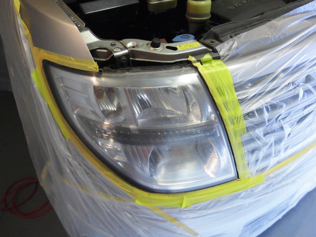 エルグランド　ヘッドライトコーティング