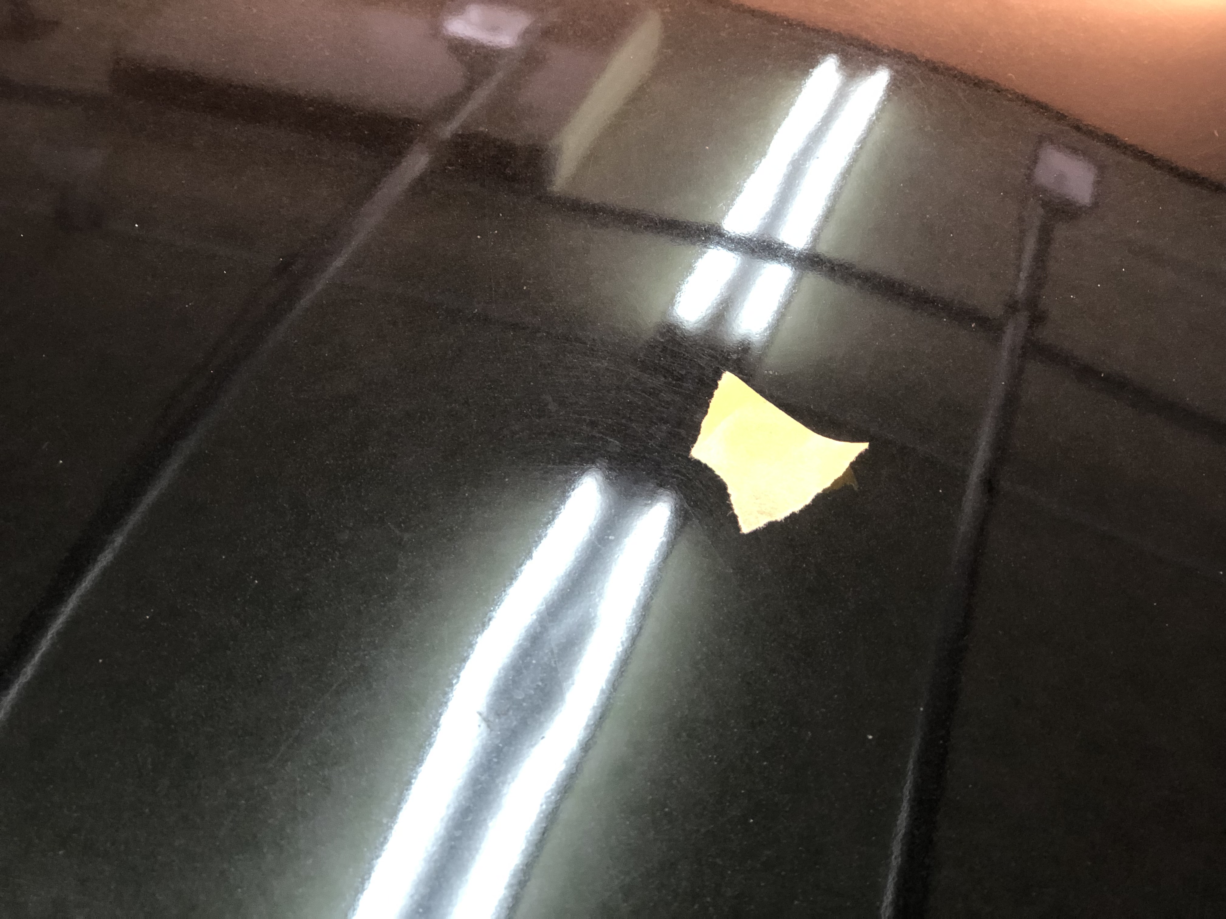 アルミボンネットのヘコミ修理