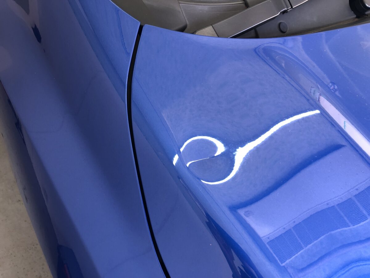 アルミボンネットの深いヘコミのデントリペアは・・・