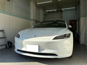 テスラモデル3　デントリペアのご依頼になります。
